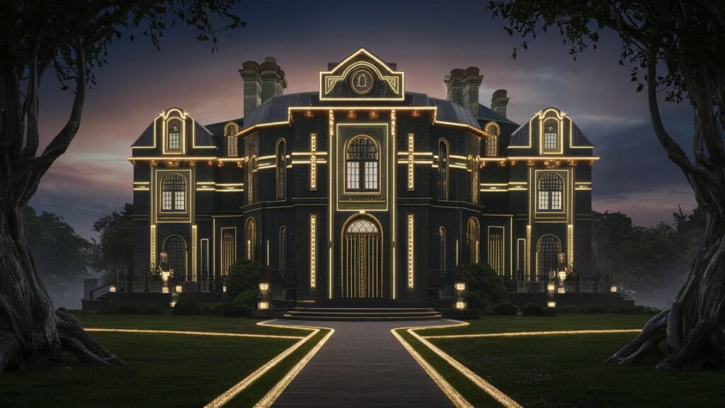 is gatsbyś house a symbol in the book